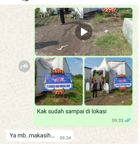 Pengiriman Karangan Bunga Lubangindangan Butuh