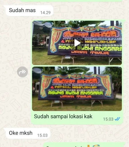 Pengiriman Papan Bunga Lubangindangan Butuh